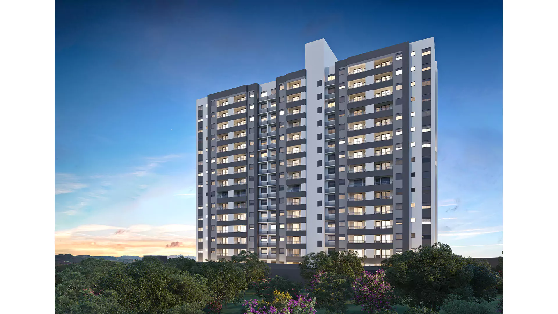 Sunset View – Apto 2 Dorms c/Suíte – Jardim das Indústrias